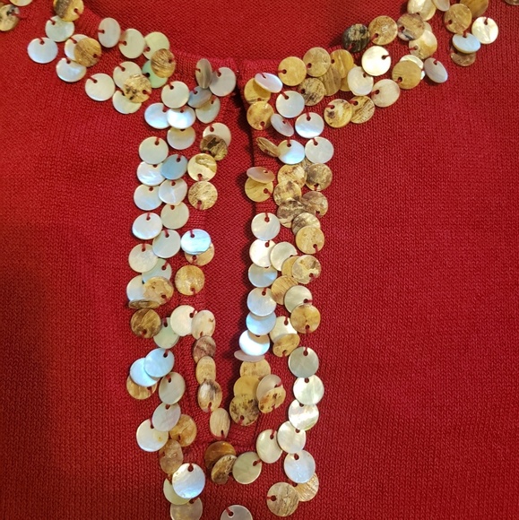 Red Knitted Top - Picture 2 of 5